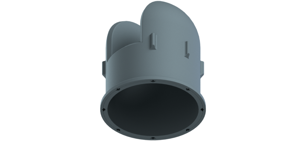Casco de cámara submarina en 3d