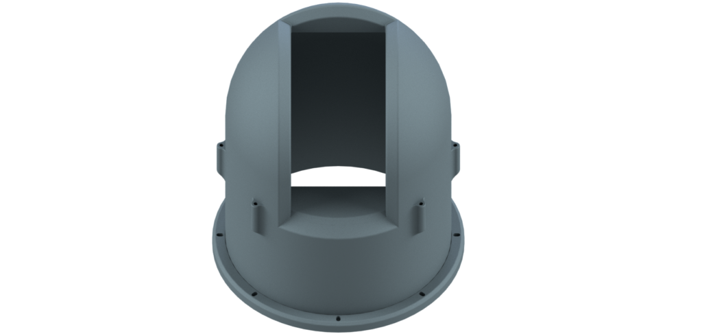 Casco de cámara submarina en 3d