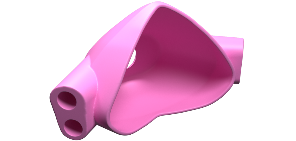 Modelo 3D de Capucha Nasal