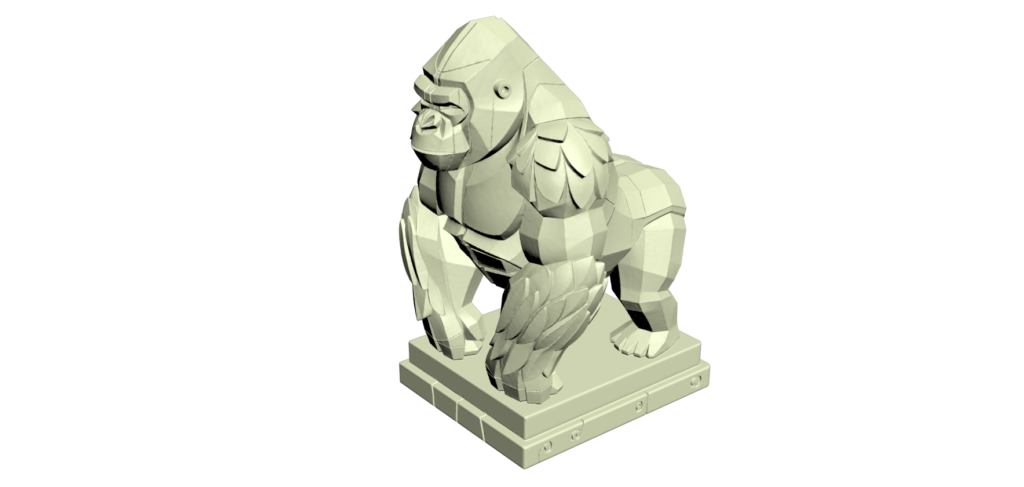 Diseño 3D de Gorila con IA