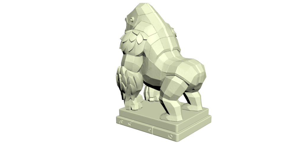 Diseño 3D de Gorila con IA