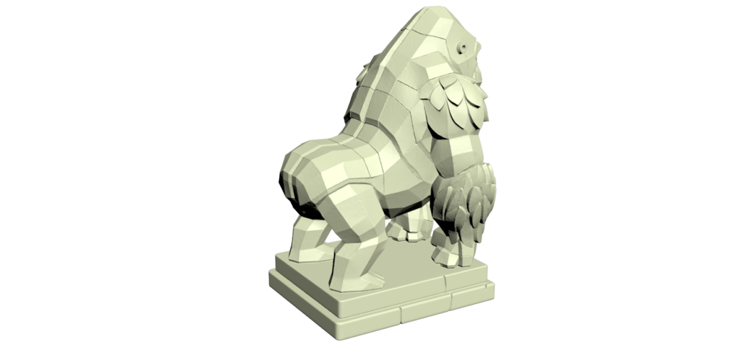 Diseño 3D de Gorila con IA