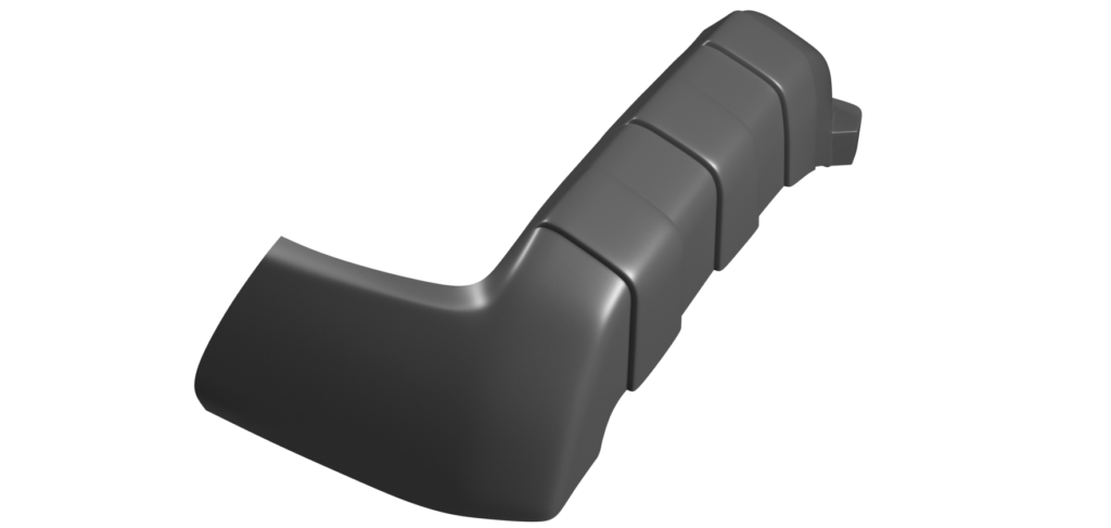 Modelado 3d de Guardafango de Cuatrimoto