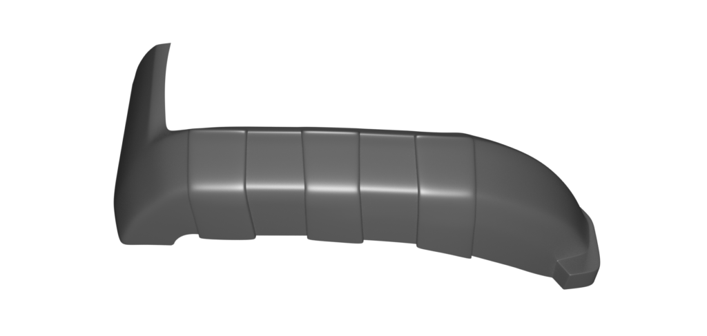 Modelado 3d de Guardafango de Cuatrimoto