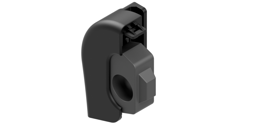 Modelado 3d de soporte de pantalla trasera de auto