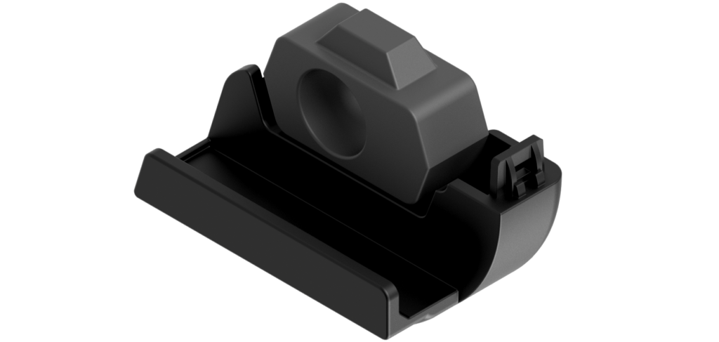 Modelado 3d de soporte de pantalla trasera de auto